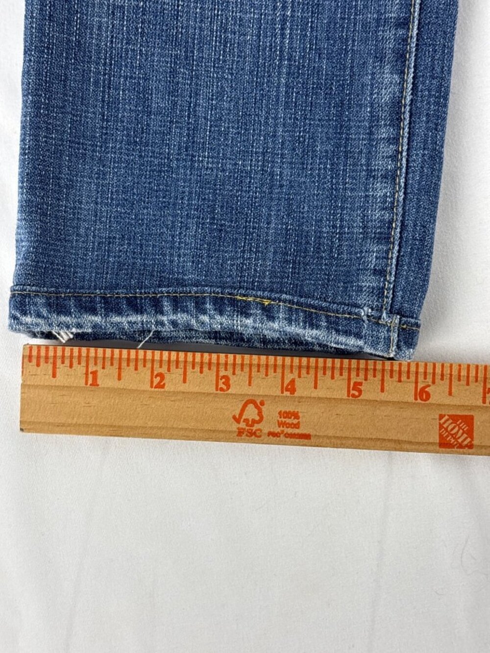 Sacred Blue Vintage Low Rise Bootcut Denim Jeans Medium Wash Size 27 - Picture 11 of 12
